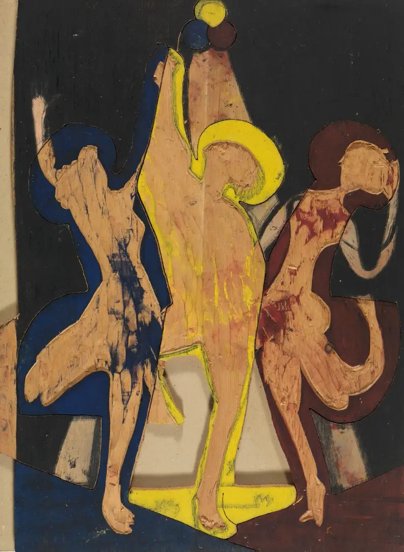 Farbentanz, Farbstock I von Ernst Ludwig Kirchner