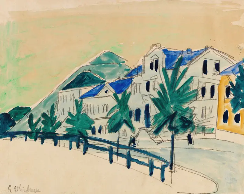 Domy s alejí, Ernst Ludwig Kirchner
