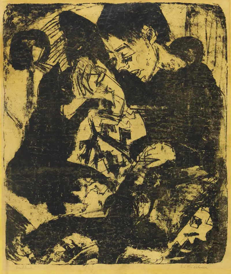 Knabe mit Katze von Ernst Ludwig Kirchner