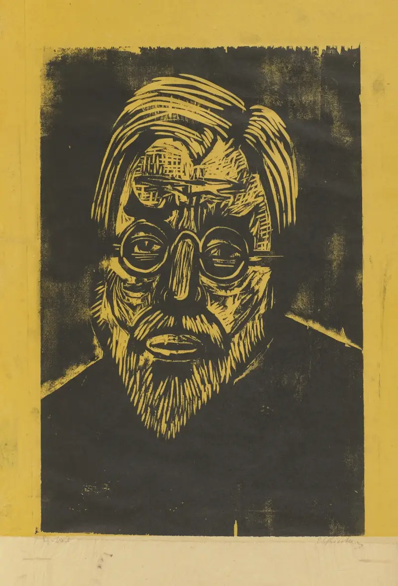 Kopf Jakob Bosshart av Ernst Ludwig Kirchner
