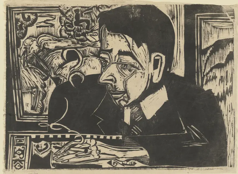 Kopf Merz von Ernst Ludwig Kirchner