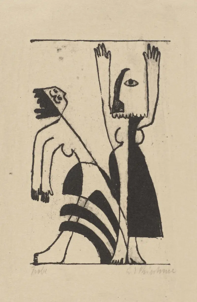 Taniec masek, 1931, Ernst Ludwig Kirchner