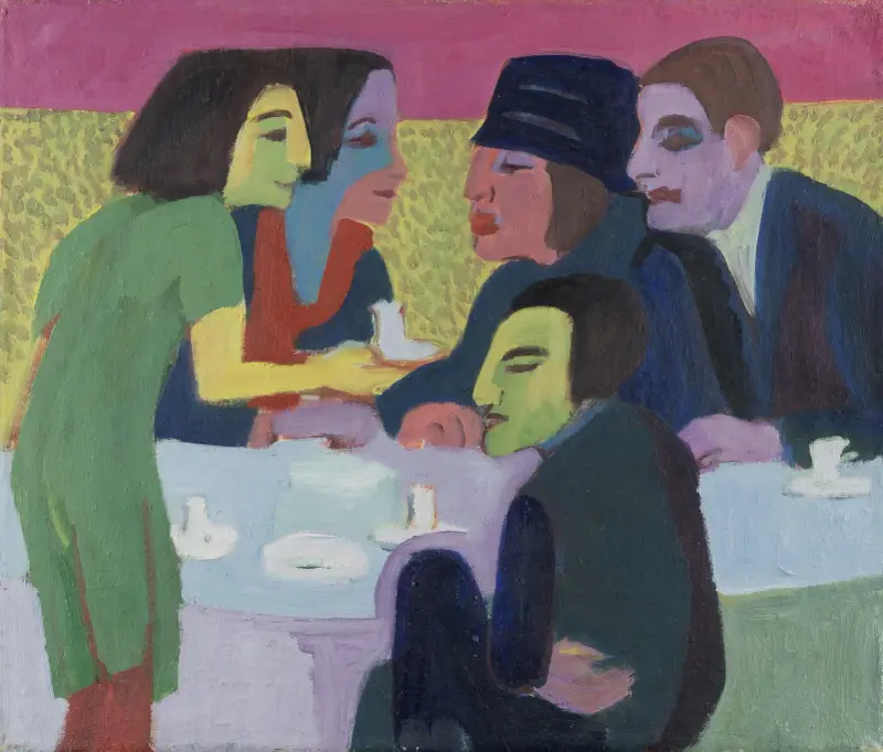 Výjev v kavárně, Ernst Ludwig Kirchner