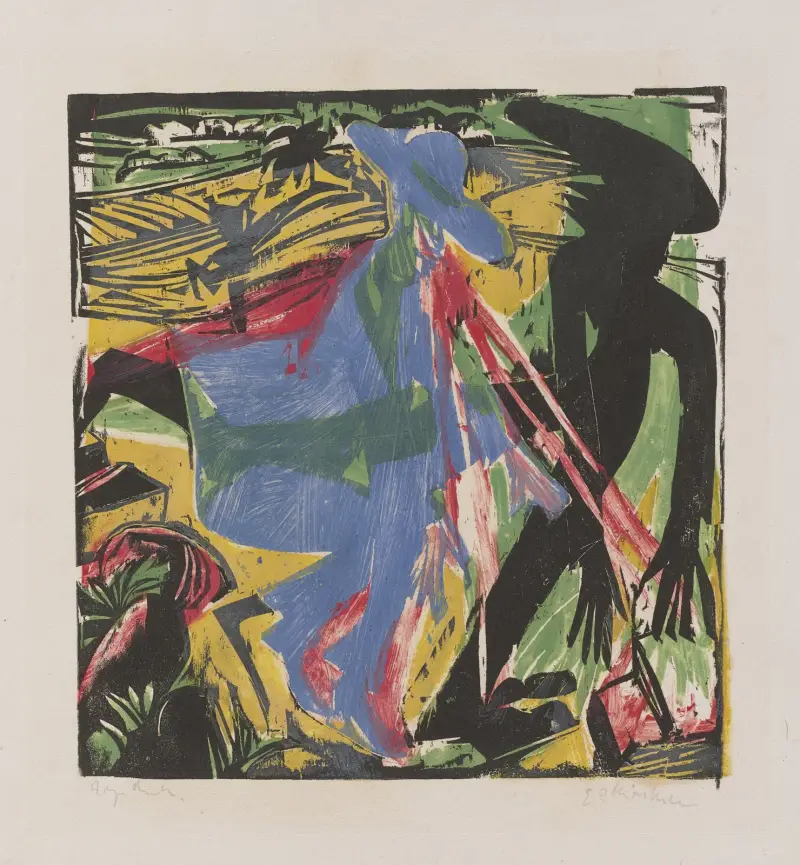 Schlemihls Begegnung mit dem Schatten, 1915 – Nr. 2 von Ernst Ludwig Kirchner