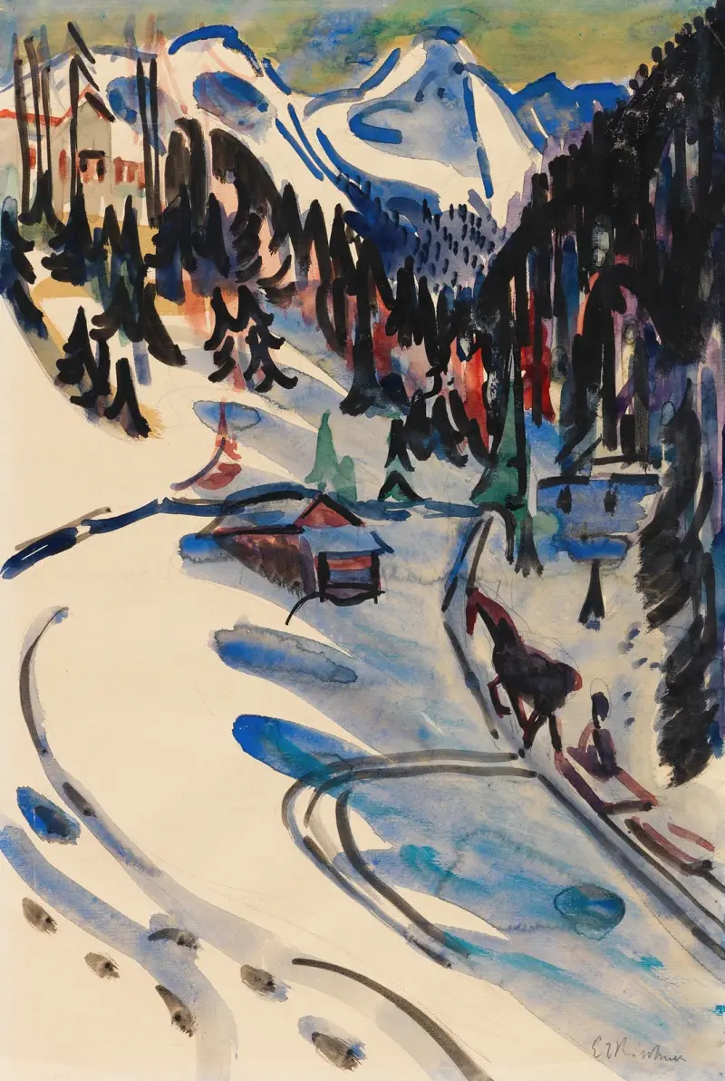 Sertigtal zimą, Ernst Ludwig Kirchner