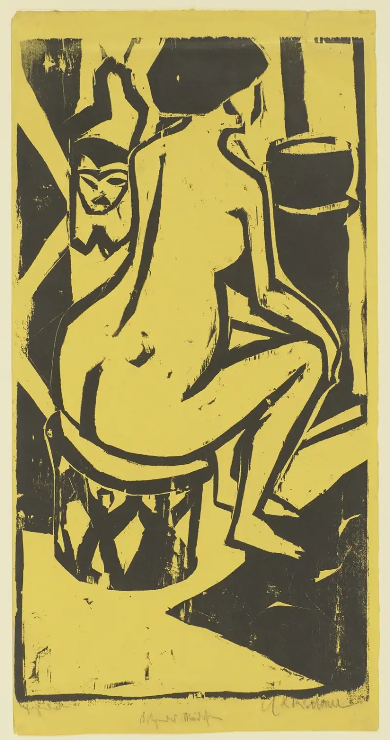 Sedící dívka, Ernst Ludwig Kirchner