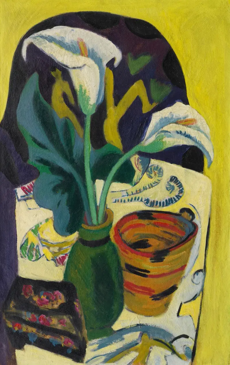 Stilleben mit Kalla von Ernst Ludwig Kirchner