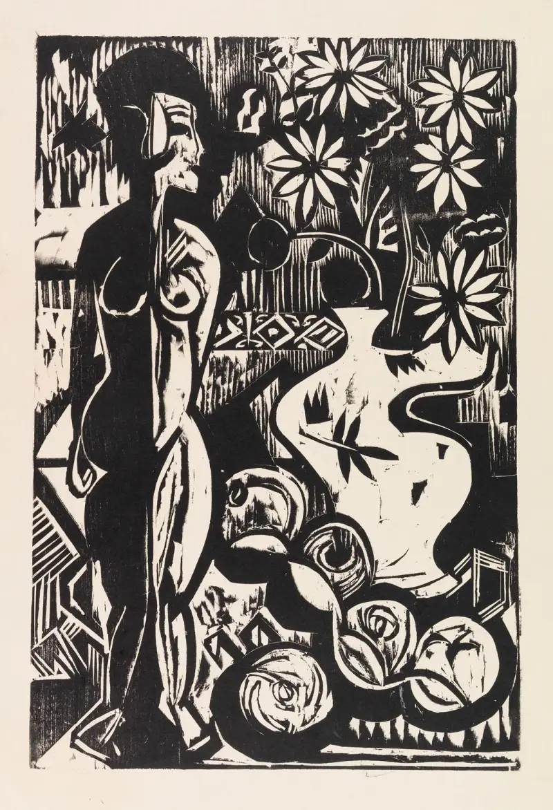 Zátiší s plastikou, Ernst Ludwig Kirchner