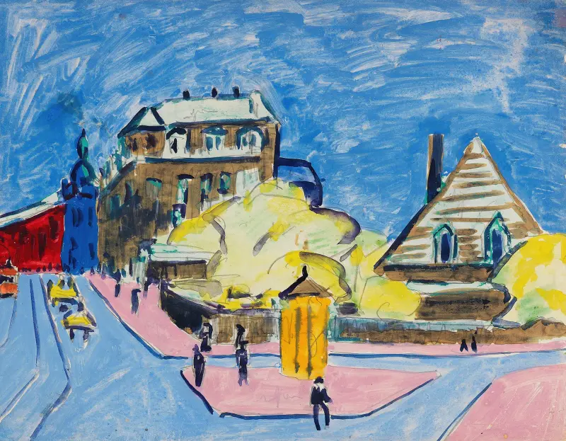 Pouliční scéna (Drážďany), Ernst Ludwig Kirchner