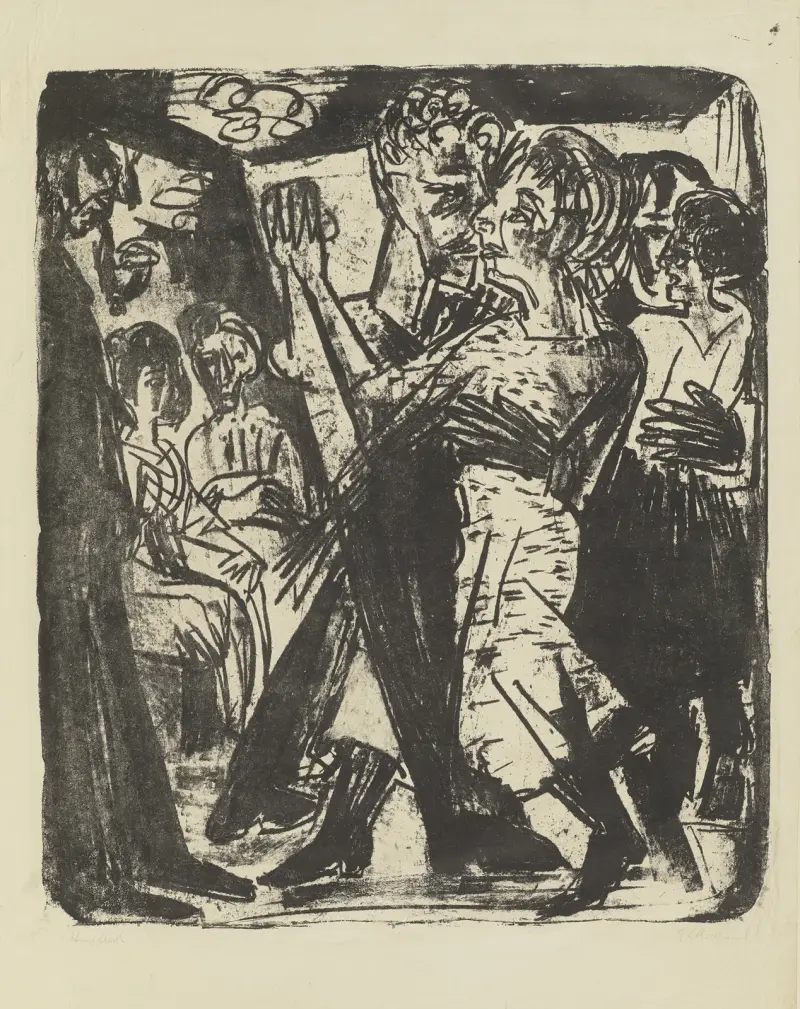 Tanzendes Paar, 1920 von Ernst Ludwig Kirchner