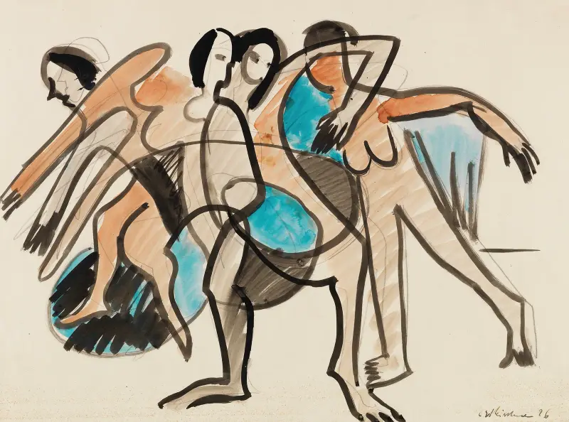 Tanzgruppe von Ernst Ludwig Kirchner