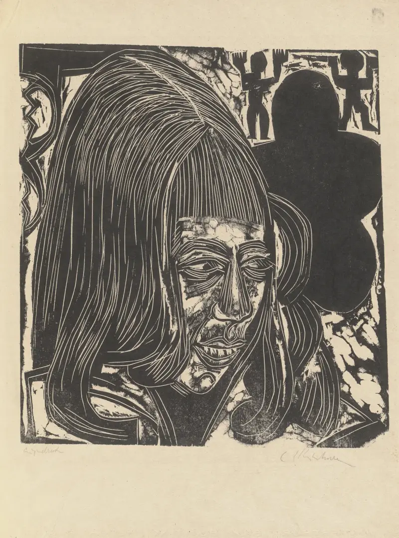 Tochter Sternheim. – Portrait Dorothea Sternheim av Ernst Ludwig Kirchner