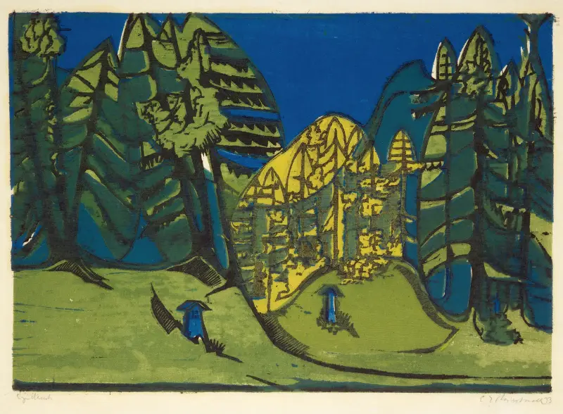 Waldfriedhof von Ernst Ludwig Kirchner