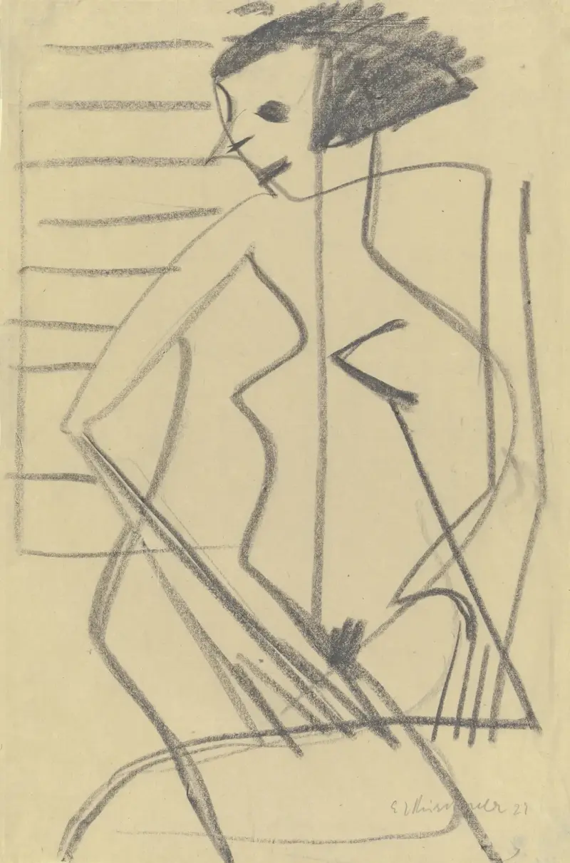 Akt kobiecy, 1930, Ernst Ludwig Kirchner
