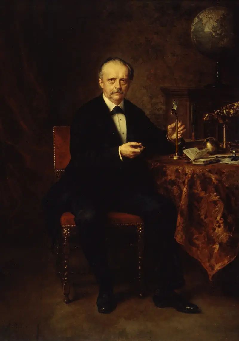 Portrait of the Physicist Hermann von Helmholtz av Ludwig Knaus