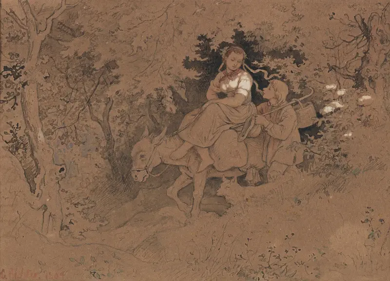 V lese, Adrian Ludwig Richter