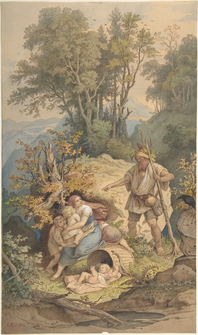 Rübezahl, 1820, Adrian Ludwig Richter