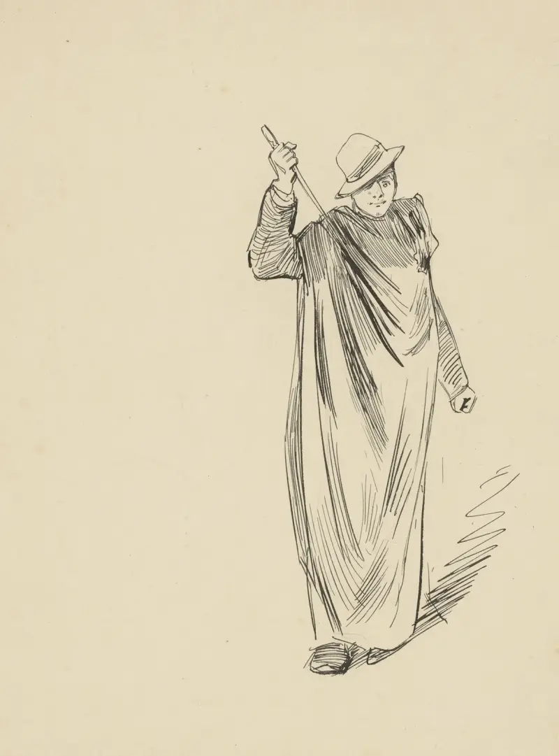 Mann mit Stichwaffe von Hendrik Maarten Krabbé