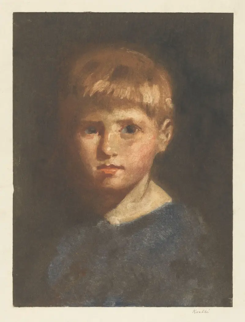 Portrait of a boy, 1878 – nr 2 av Hendrik Maarten Krabbé