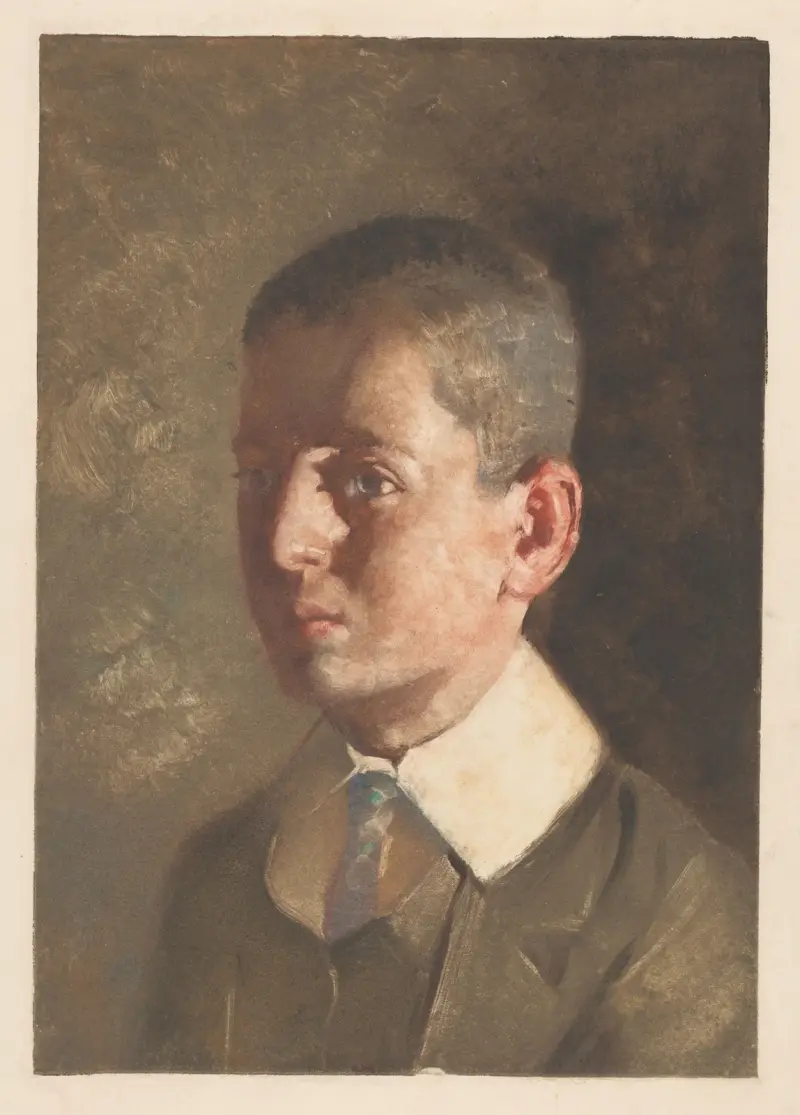 Portrait of a boy, 1878 – nr 1 av Hendrik Maarten Krabbé