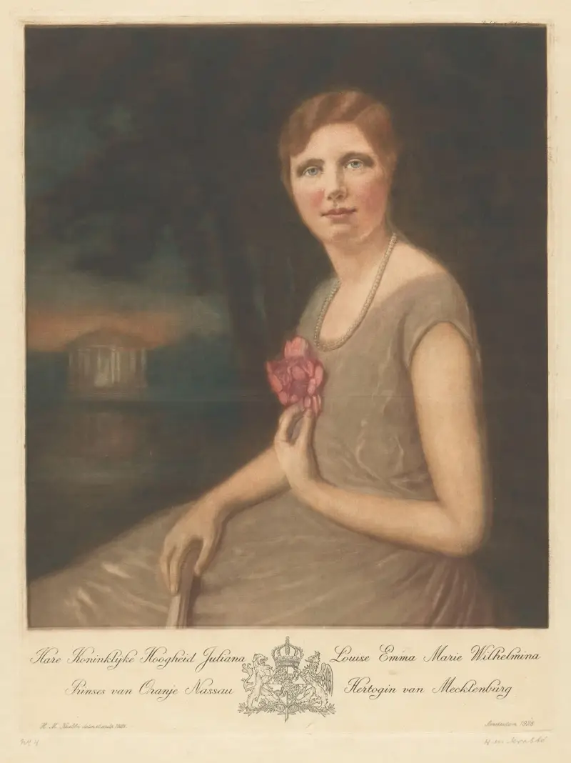 Porträtt av prinsessan Juliana av Hendrik Maarten Krabbé