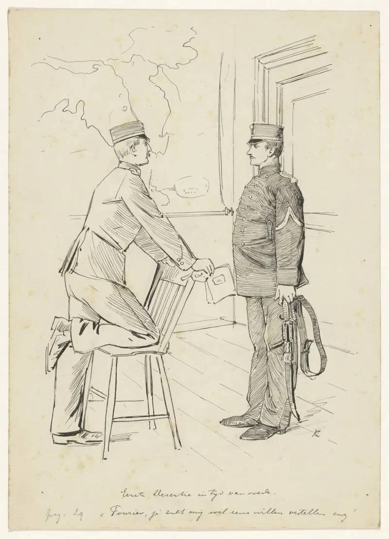 Dwóch wojskowych, Hendrik Maarten Krabbé