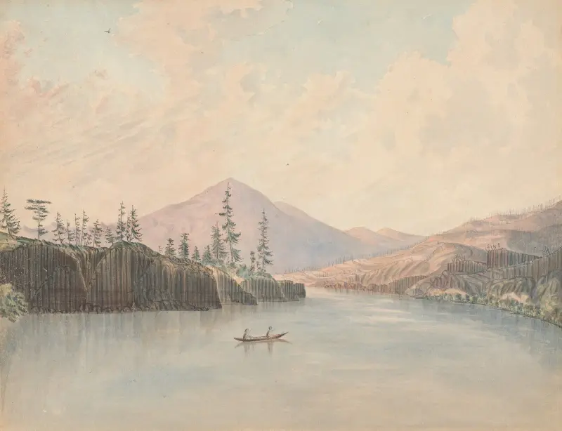 Columbia R. – below The Dalles av James Madison Alden