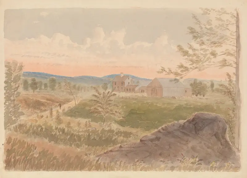 Övergiven bondgård, Fitzwilliam, N.H., torsdag i augusti 1877, kl. 12.45 av James Madison Alden
