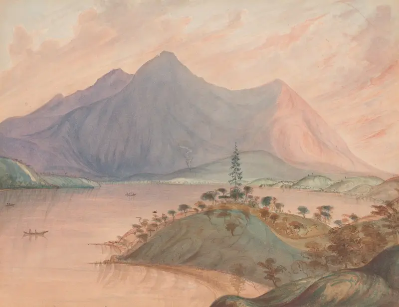 Mt. ‘Conoktai’ Clear Lake, California, sunset av James Madison Alden