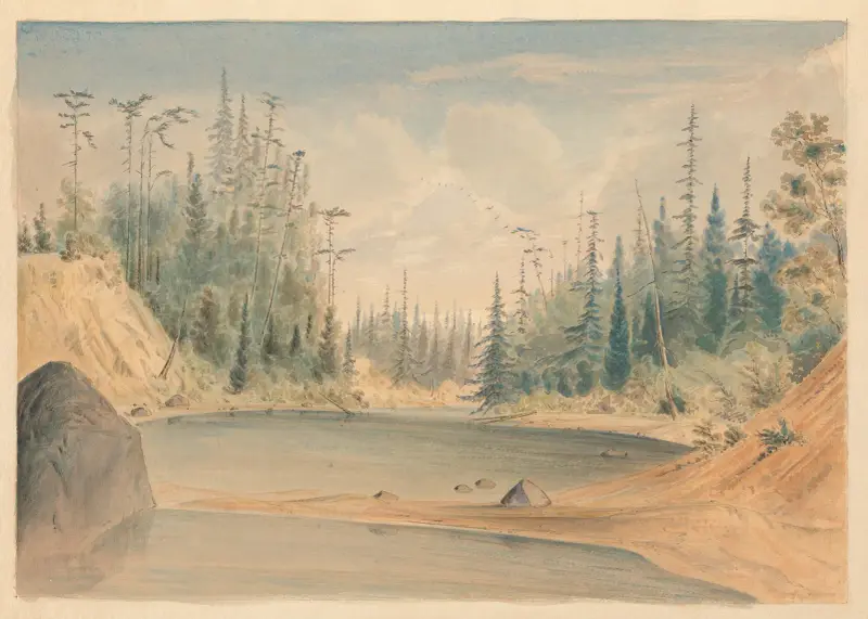 Nanaimo River, Vancouvers Island av James Madison Alden