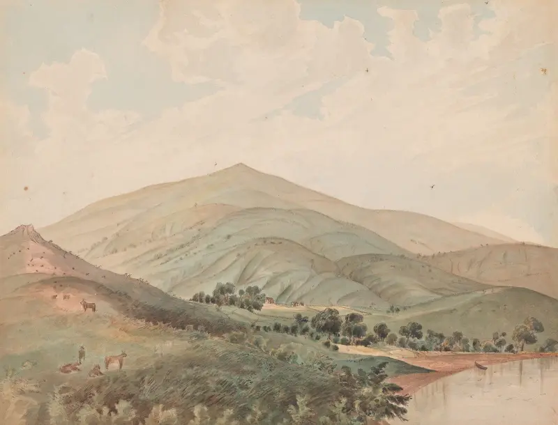 ‘Shanghai Rancho’ near Saucelito Cala. – San Francisco Bay. av James Madison Alden