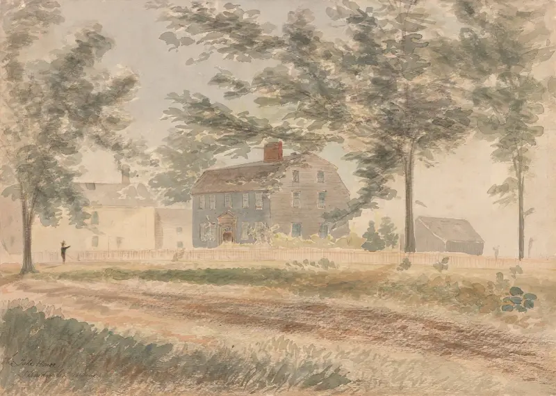The ‘Tate House’; Strandwater Village near Portland Maine. Thurs. Aug. 10, 1876, 11 a.m. (very warm) av James Madison Alden