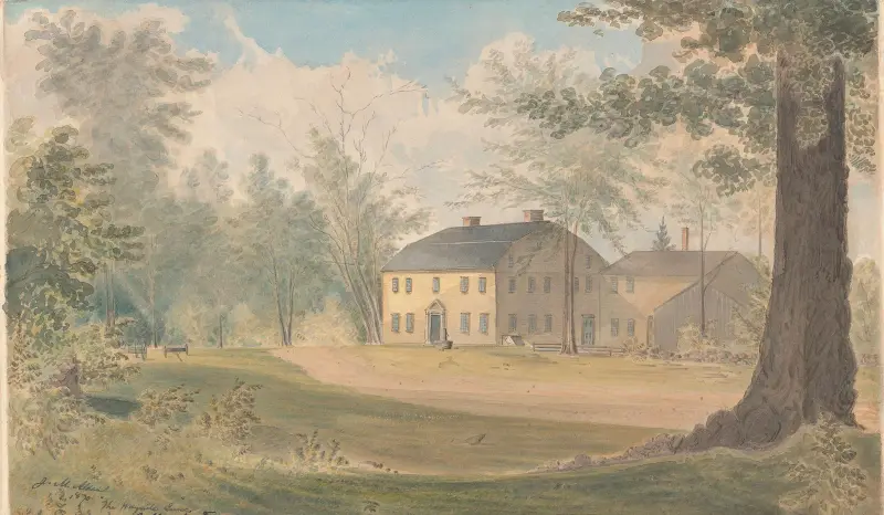 The Wayside Inn Sudbury Masstts av James Madison Alden