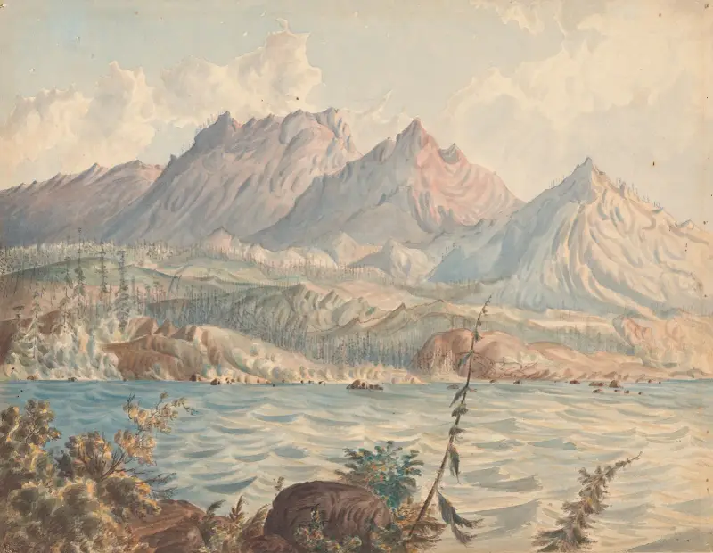 View on Cascade Portage – Columbia R. av James Madison Alden