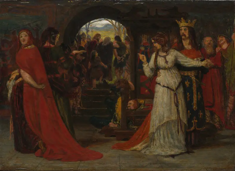 Cordelia Parting from her Sisters av Ford Madox Brown