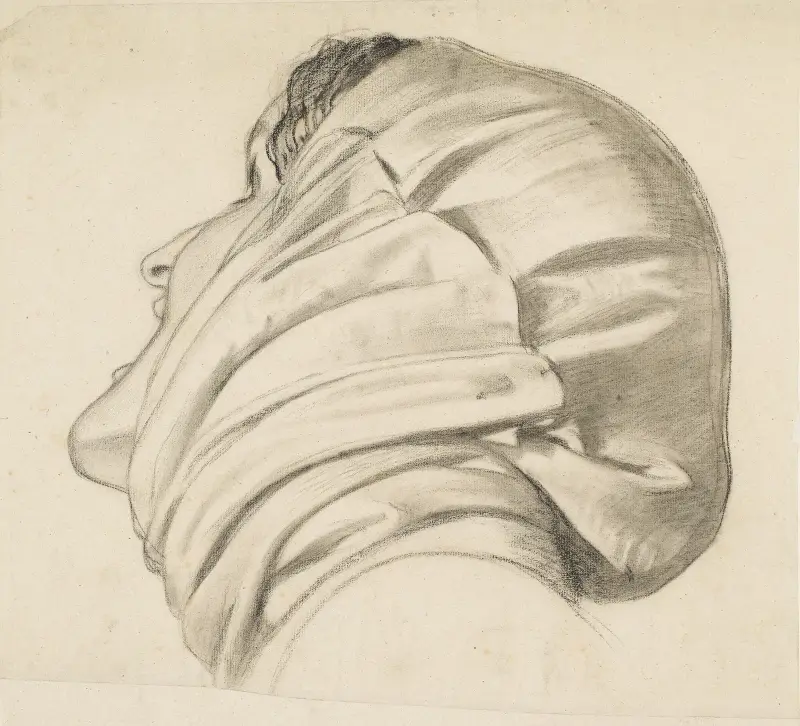 The Spirit of Justice – Study for the Head of the Widow av Ford Madox Brown
