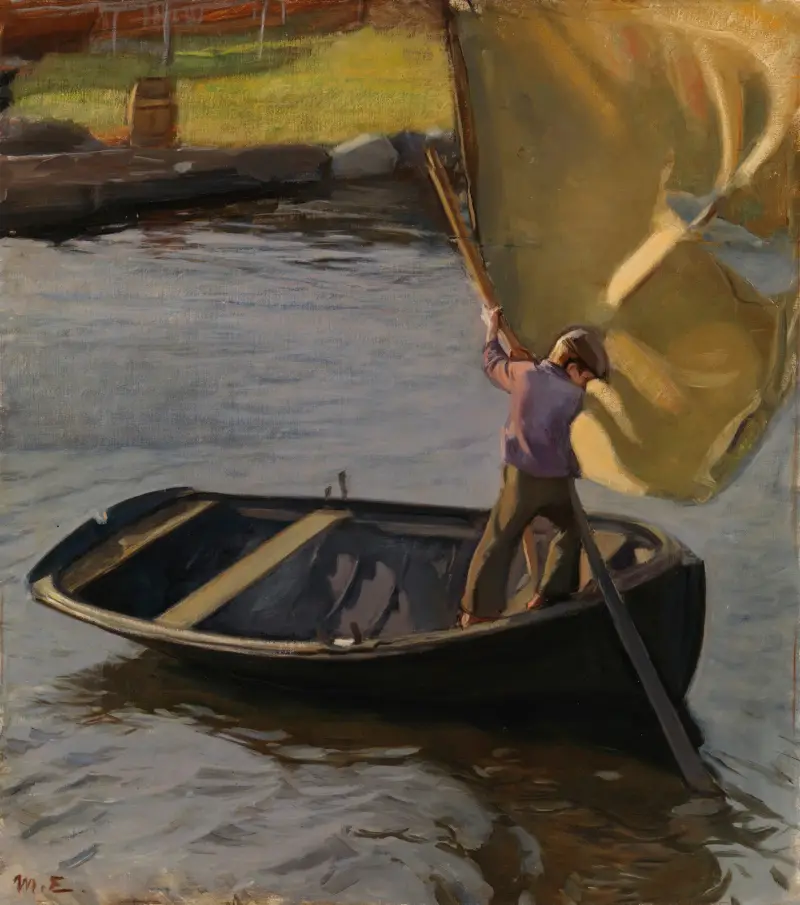 Chlapec a plachta, Magnus Enckell