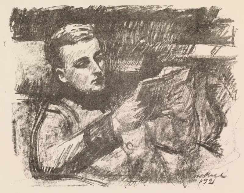 Boy Reading (Jorgen Enckell) av Magnus Enckell
