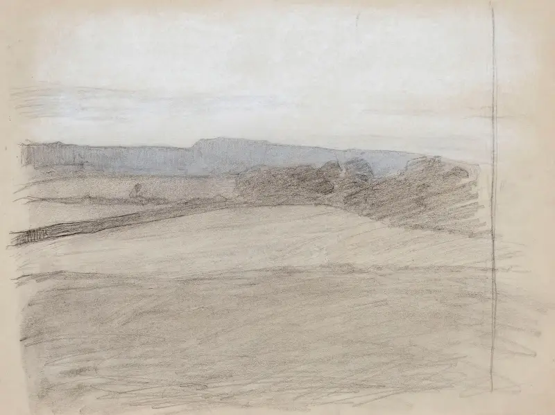 Landschaftsskizze von Magnus Enckell