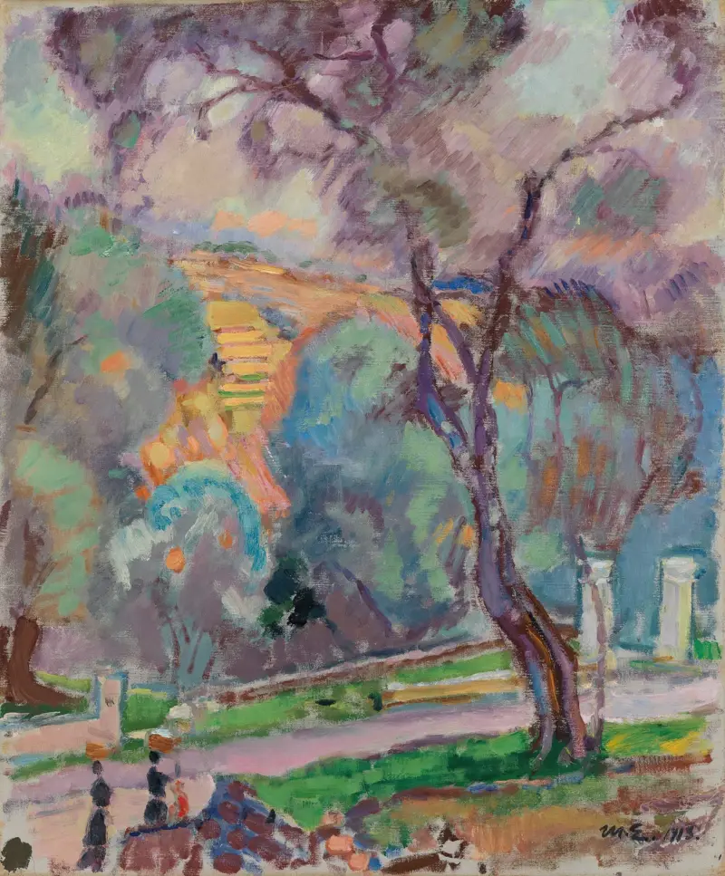 Parkvy från San Remo av Magnus Enckell
