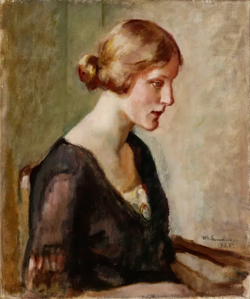 Porträtt av Miss Barbara Lagerborg av Magnus Enckell