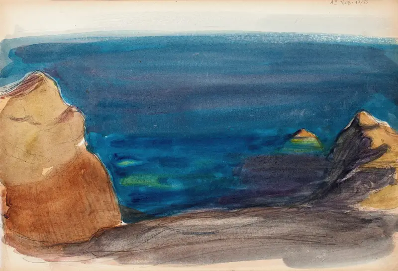 Strandlandschaft, Skizze von Magnus Enckell
