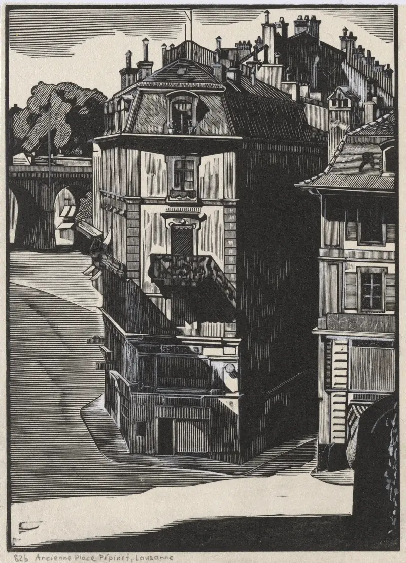 Gamla Place Pépinet, Lausanne av Marc Gonthier