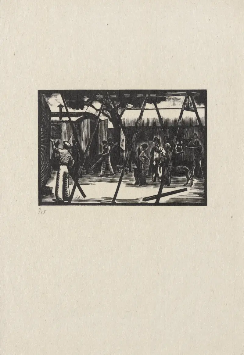 Baraque au chien von Marc Gonthier