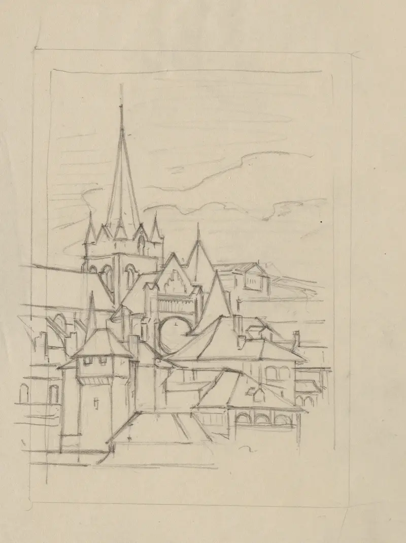 Cathédrale, Lausanne av Marc Gonthier