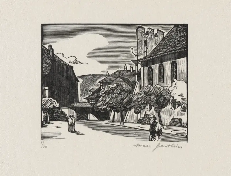 Kirche in Crémaux, La Neuveville von Marc Gonthier
