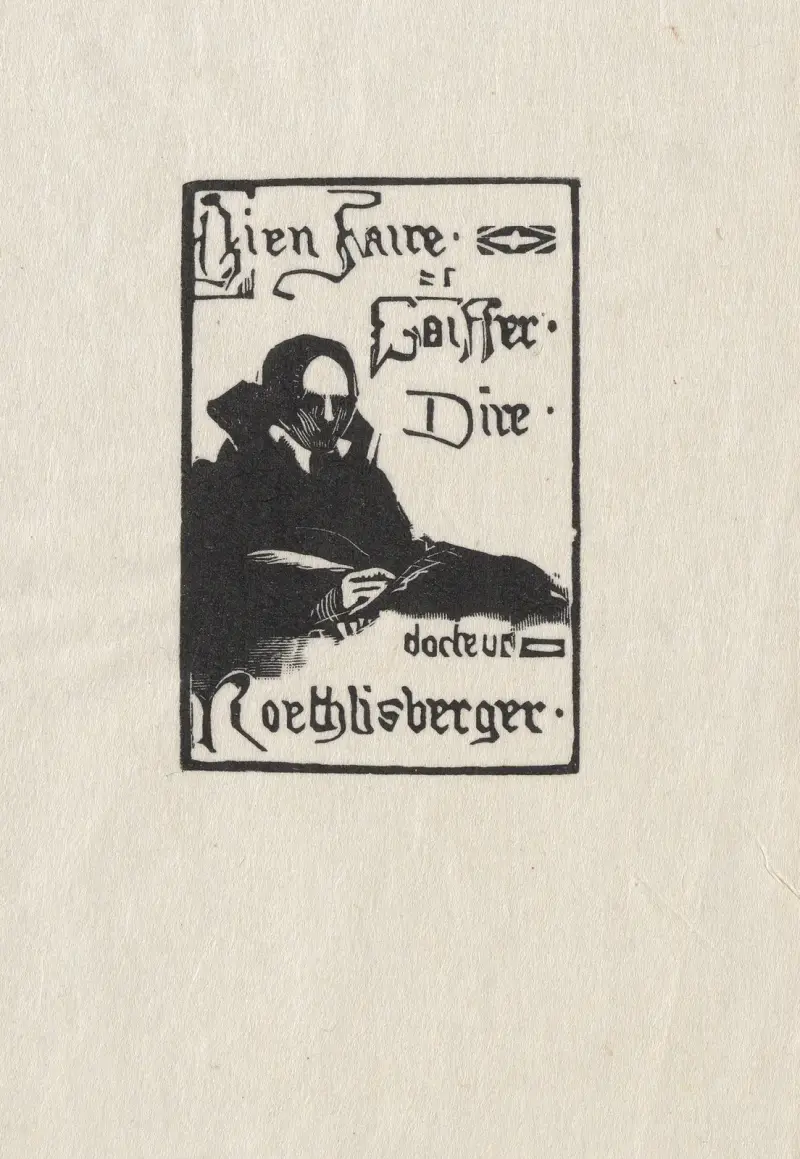 Ex Libris de Dr. Röthlisberger von Marc Gonthier