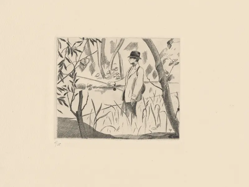 Fiskaren (Rhônes strand) av Marc Gonthier