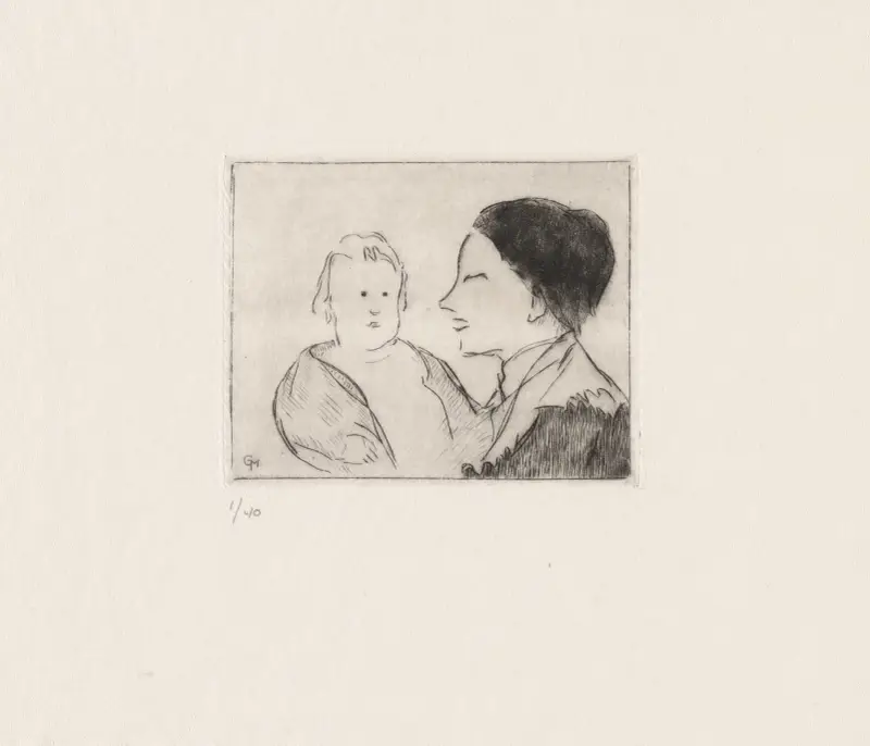 Mère et enfant von Marc Gonthier