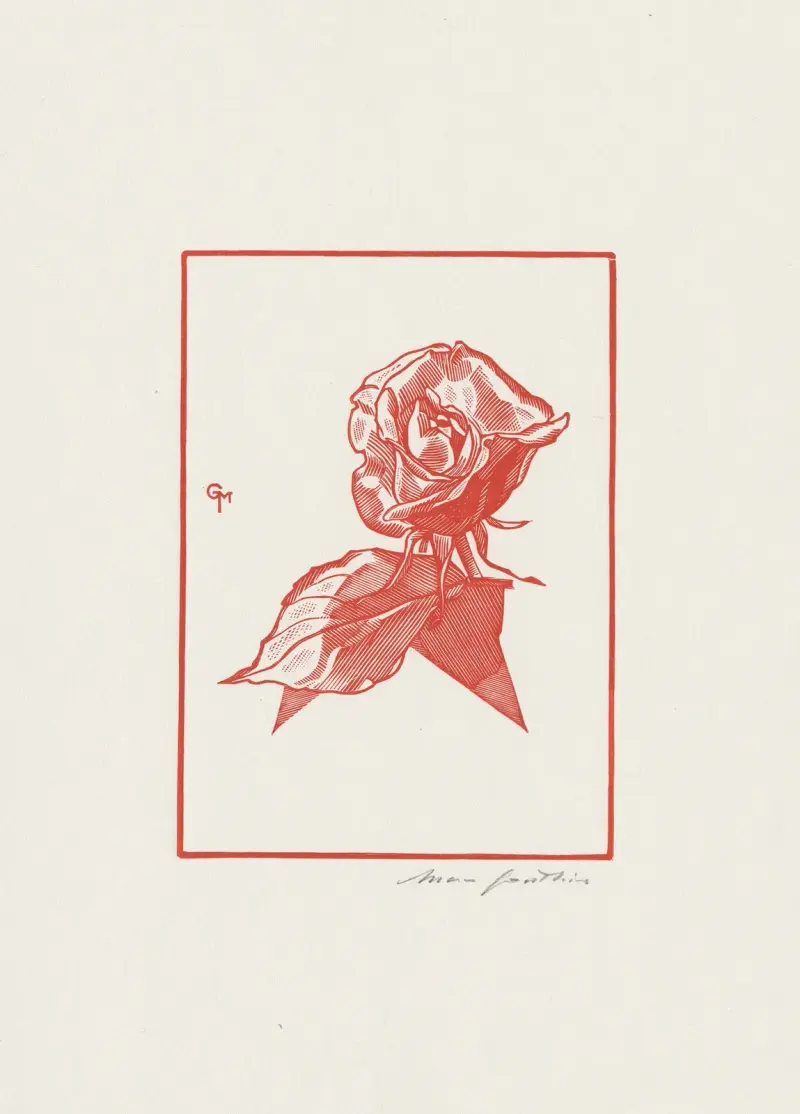 Rose rouge von Marc Gonthier